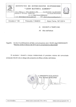 ISTITUT DI ISTUZINE SUPERE - Istituto di Istruzione Superiore Leon