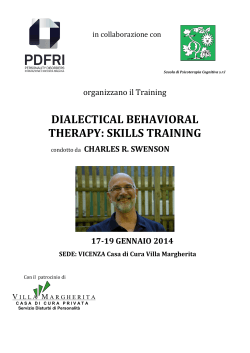 DBT Skills Training - Dott. Giuliano Franzan