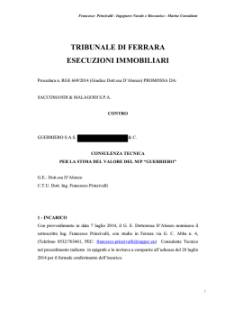 TRIBUNALE DI FERRARA ESECUZIONI IMMOBILIARI