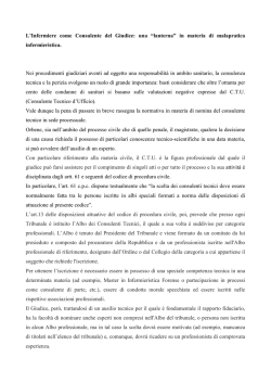 parere su CTU infermieri