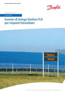 Inverter di stringa Danfoss FLX per impianti fotovoltaici