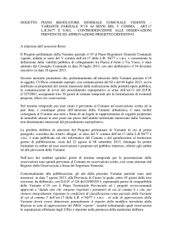Schema provvedimento approvazione