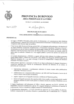 disciplinare incarico garbato