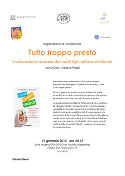 vedi flyer - Associazione genitori Losone