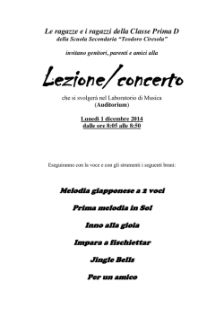 Melodia giapponese a 2 voci Prima melodia in Sol Inno