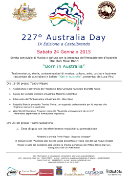 227° Australia Day - Associazione Italia