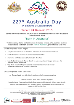 227° Australia Day - Associazione Italia