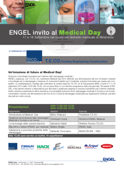 ENGEL invito al Medical Day