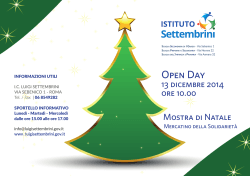 Open Day - Istituto Comprensivo Luigi Settembrini