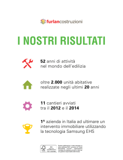 I NOSTRI RISULTATI - Nuove costruzioni