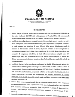 Decreto n. 12 - Ordine degli Avvocati di Rimini