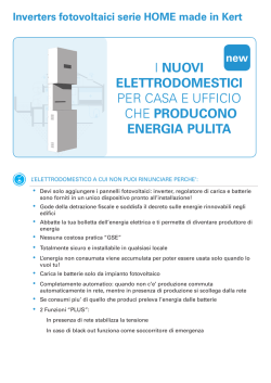 i nuovi elettrodomestici per casa e ufficio che producono energia pulita