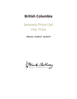 BC MAB Price List JANUARY 2014.xlsx