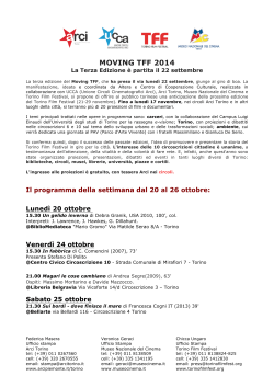 MOVING TFF 2014 - Torino Film Festival