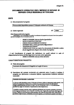 documento operativo - Giustizia in Toscana