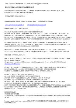Discovery Dog seconda edizione - Associazione Toelettatori