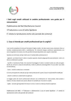 I fatti sugli smalti utilizzati in ambito professionale
