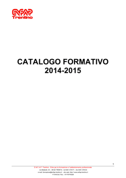 Catalogo - ENFAP Trentino