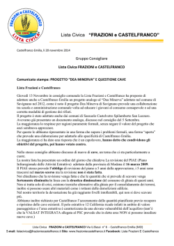 Download - Lista civica Frazioni e Castelfranco