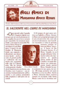Notiziario Marianna Amico Roxas n. 38