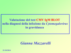 Valutazione del Test CMV BLOT 3.0 nelle infezioni in gravidanza