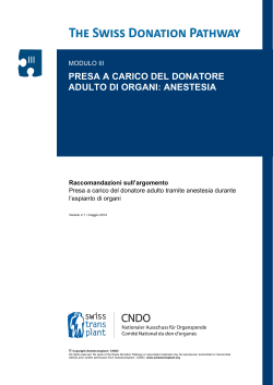 iii presa a carico del donatore adulto di organi