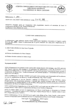 Deliberazione n. 849 del 24.10.2012