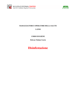 Disinfestazione - WS Educational Center