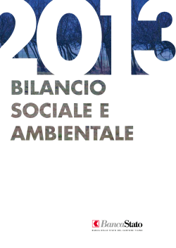 Il Bilancio sociale e ambientale 2013