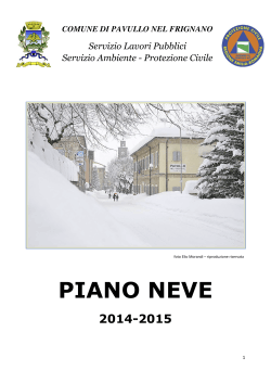 Piano Neve Pavullo 2014-15