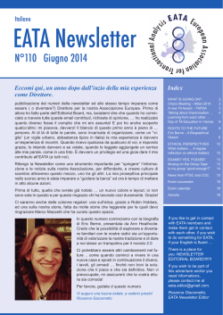 EATA Newsletter - European Association for Transactional Analysis