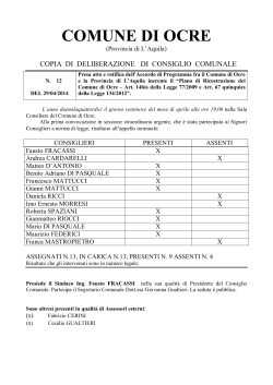 n. 12 del 29.04 Presa atto accordo PdR