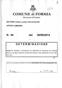COMUNE di FORMIA