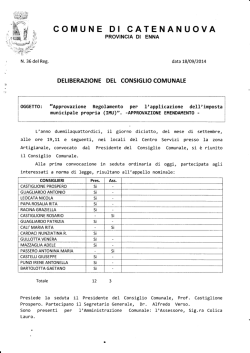 Regolamento - Comune di Catenanuova