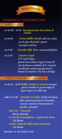 Domenica 7 dicembre 2014