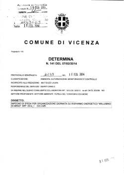 determina - Comune di Vicenza