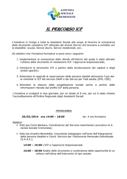 il il percorso icf percorso icf percorso icf