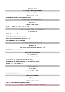 Impianti sportivi - Comune di Pinerolo