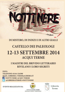 12-13 SETTEMBRE 2014 - Comune di Acqui Terme