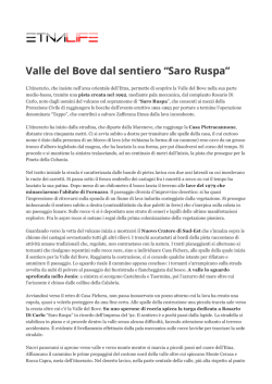 Valle del Bove dal sentiero &ldquo;Saro Ruspa&rdquo;