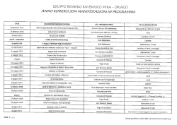 GRUPPO REMIERO RIVIERASCO MIRA ﬂ ORIAGO ANNO