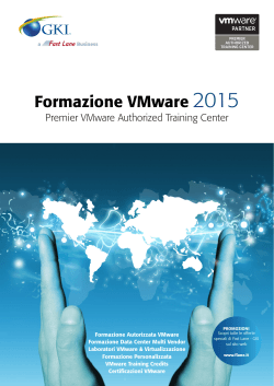 Formazione VMware 2015