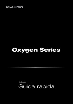 Guida rapida • Oxygen Series