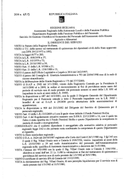 DDS n. 6915 del 27.10.2014