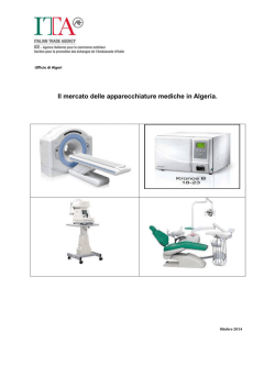 Il mercato delle apparecchiature mediche in Algeria. (407K)