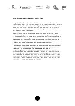 Il progetto Imago Mundi
