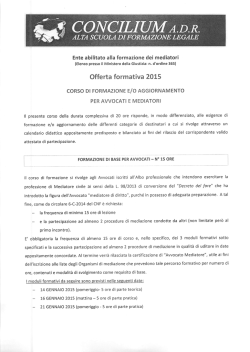 Guarda il programma dei corsi.
