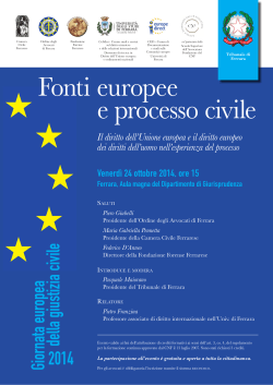 Giornata europea giustizia civile - Università degli Studi di Ferrara