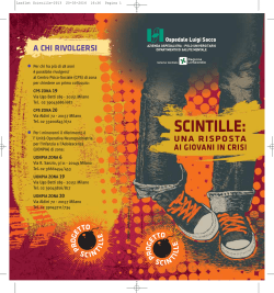 A CHI RIVOLGERSI - Ospedale Luigi Sacco