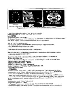 disciplinare di gara RDO n.425240